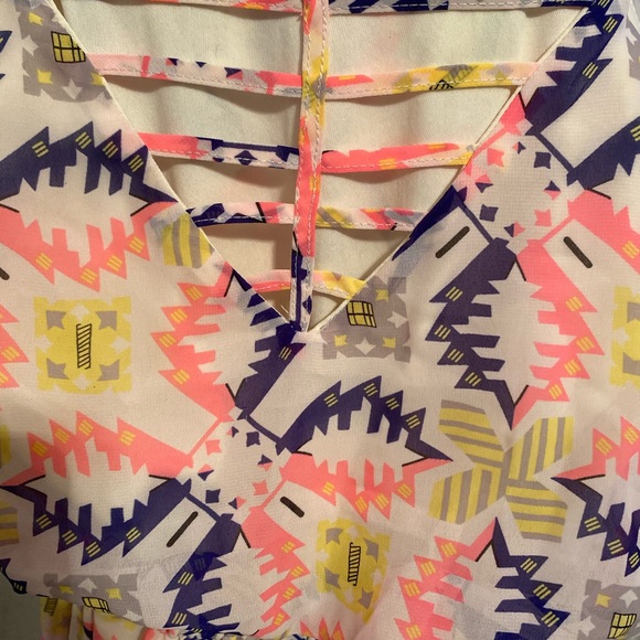 Colorful fun printed women’s jumper romper - Picture 6 of 7